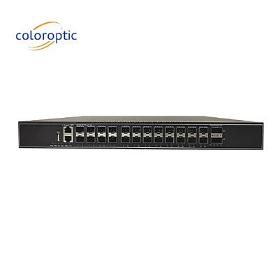 24 cổng 10GE Lớp 3 Core Network Switch với 2 * 40GE cổng và SSH bảo mật