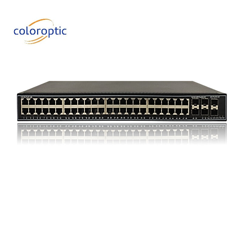 48 cổng Gigabit Poe Switch QoS 10/100/1000M POE, 6*10GE SFP+ cổng